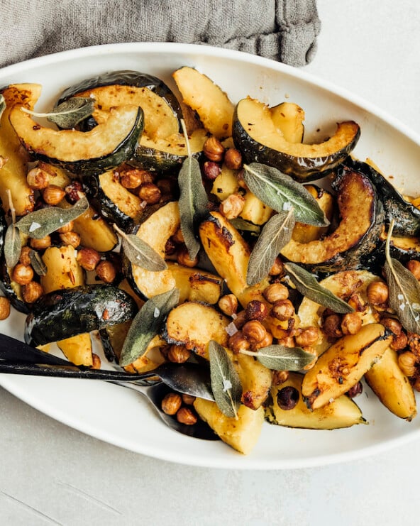 Roasted Acorn Squash with Brown Butter and Hazelnuts by Half Baked Harvest