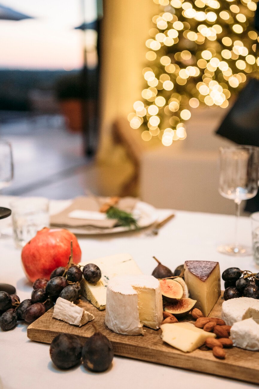 Cheese Board, Holiday Dinner Party at Camille's House