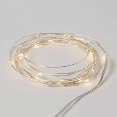 30ct Battery Operated LED Twinkling Christmas Dewdrop Fairy String Lights