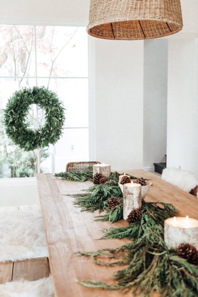 Contemporary Comfort - christmas table setting ideas
