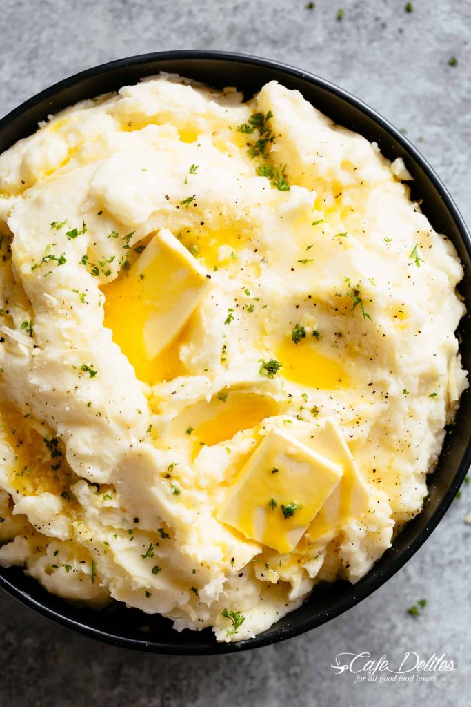 mashed potatoes - healthy Thanksgiving recipes