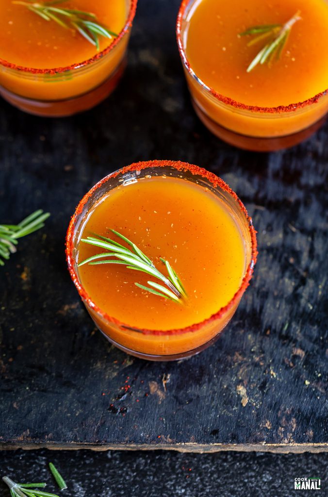 Orange Rosemary Mocktail - holiday mocktail recipes