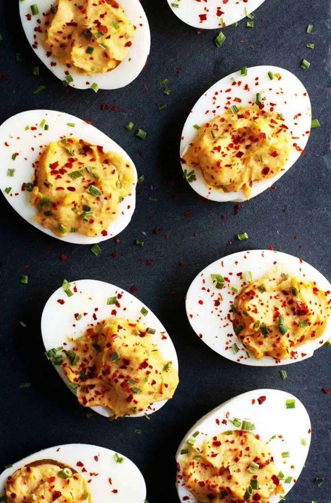 Spicy Deviled Eggs - deviled egg recipes