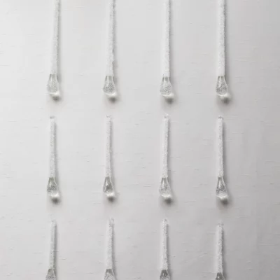 Nordic Frost Teardrop Ornaments