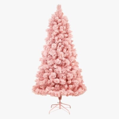 Pink Flocked Christmas Tree (7 Ft.)