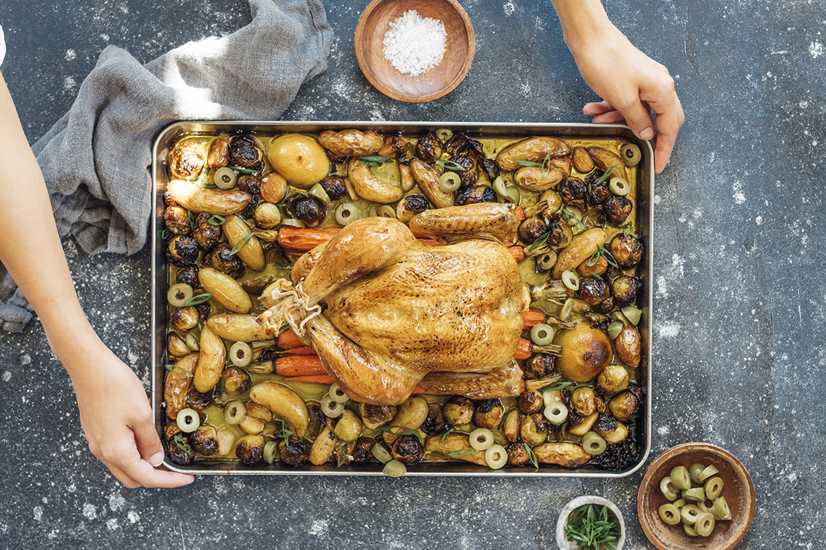 This Sheet Pan Roast Chicken & Vegetable Confit Is the Ultimate Meal-Planning Recipe