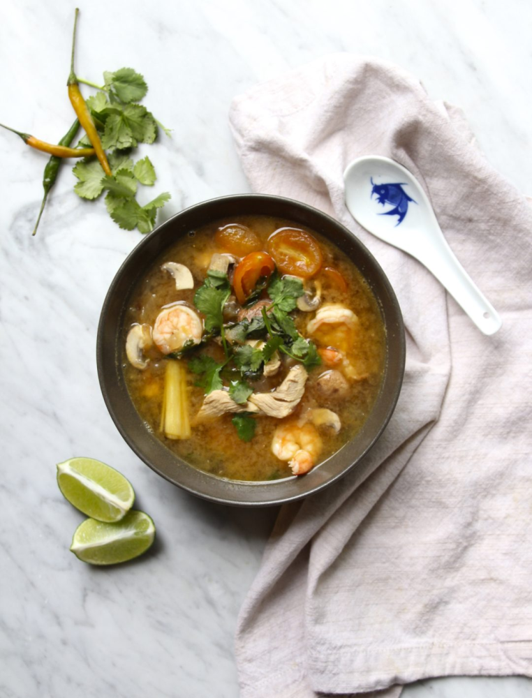 Whole 30 Tom Yum Soup from The Defined Dish