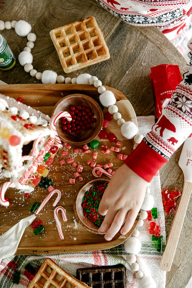 DIY Waffle Gingerbread House