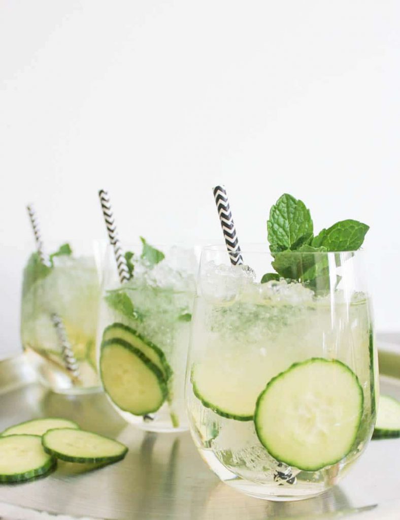 champagne cocktails_Cucumber Mint Sparkler