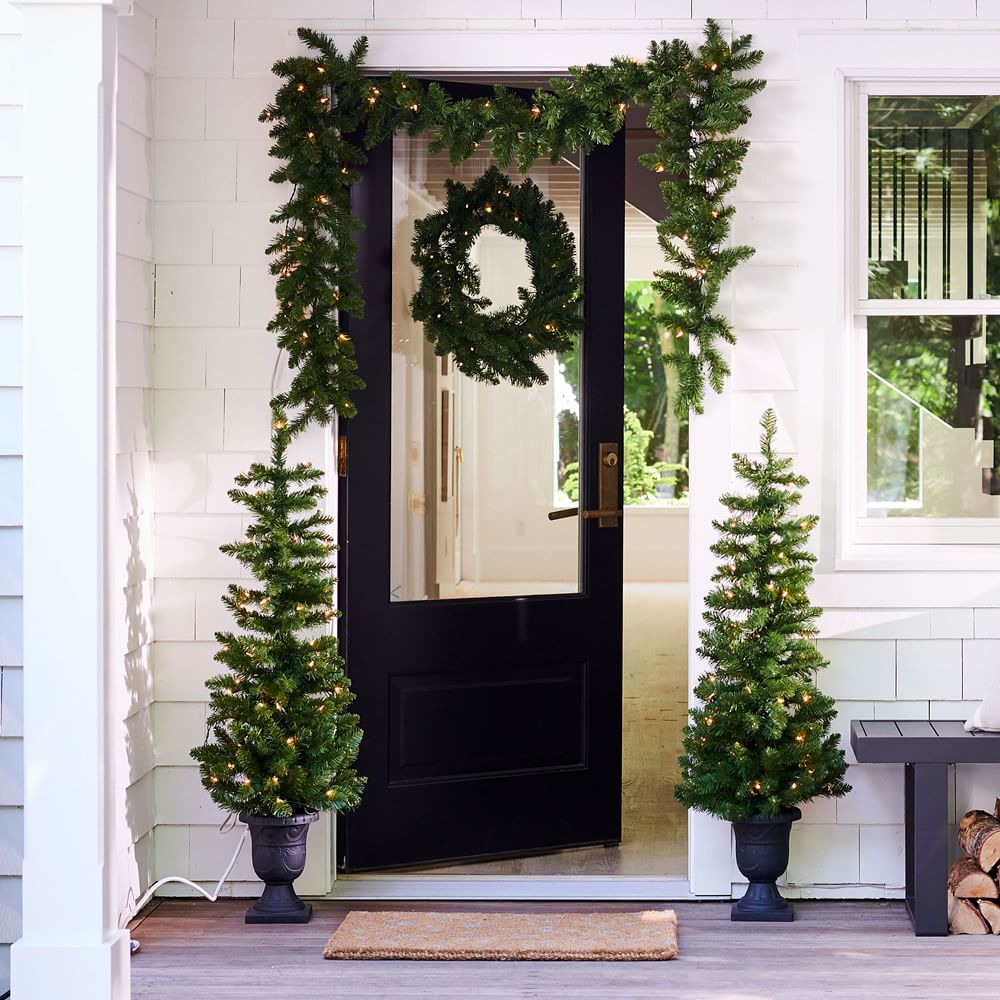 west elm Front Porch Holiday Tree, 4-Piece Set