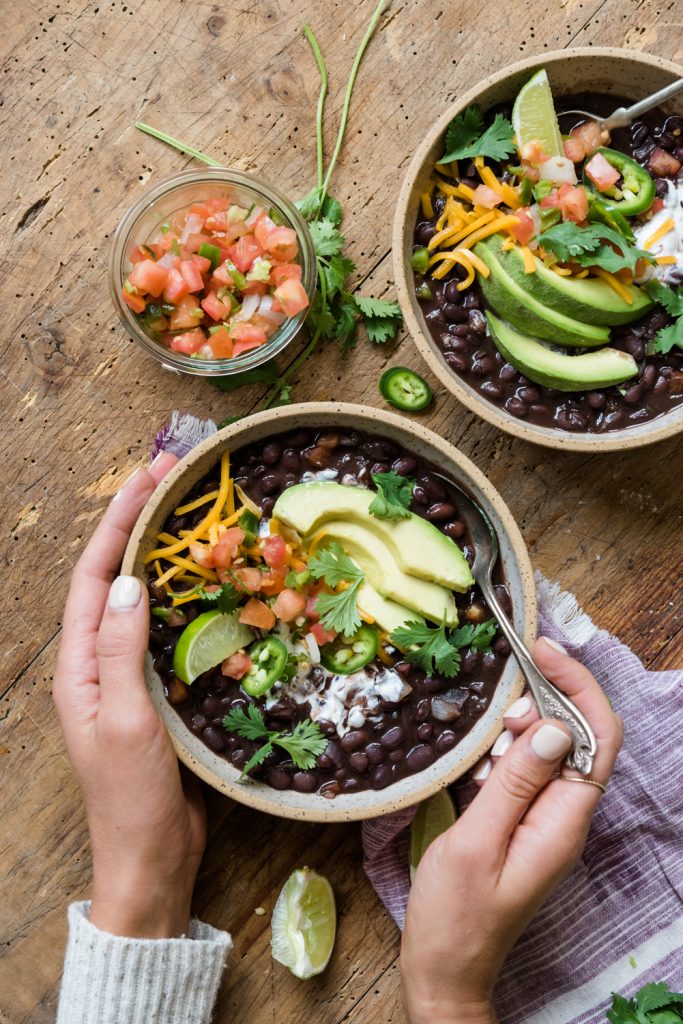 Black Bean Soup - ways to give back during the holidays