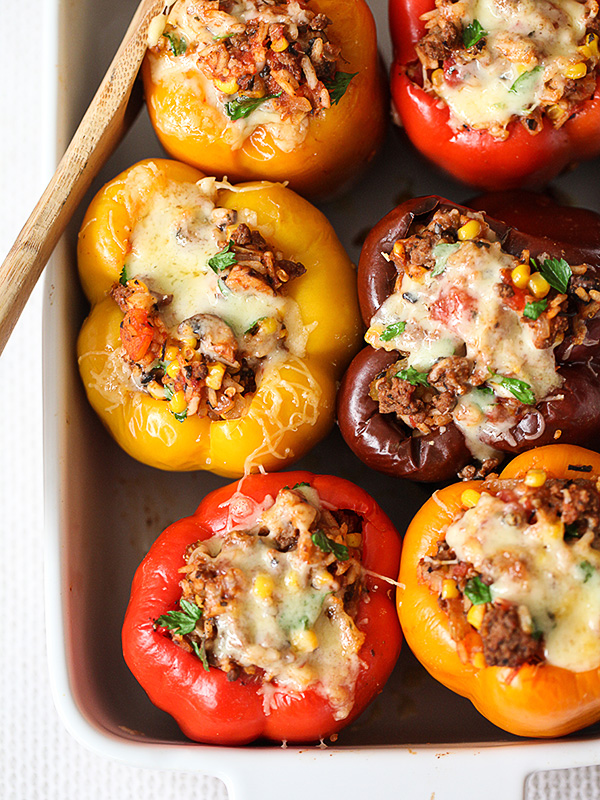 Stuffed peppers with minced meat