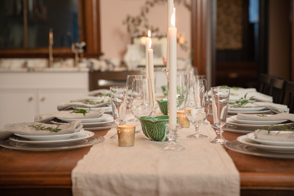 holiday dinner table setting nicole fisher