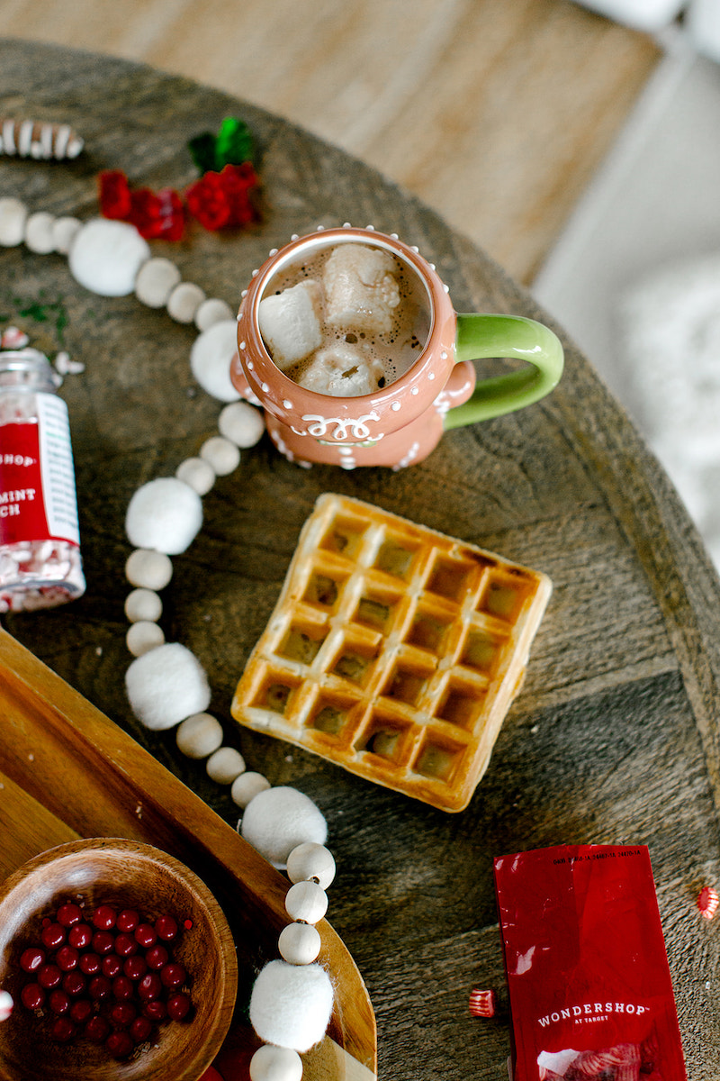 Need a good Christmas breakfast idea? Make fluffy snowflake and gingerbread  men waffles