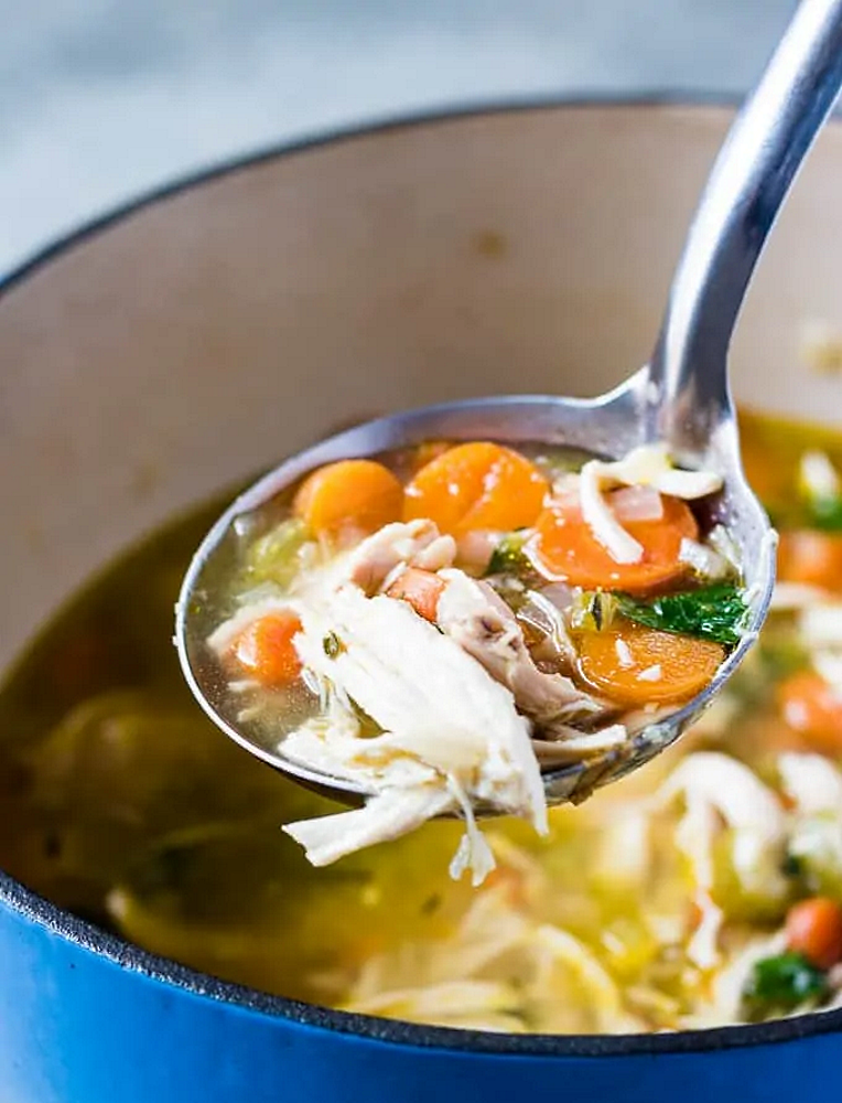 Homemade Chicken Soup Without Noodles from Berly’s Kitchen