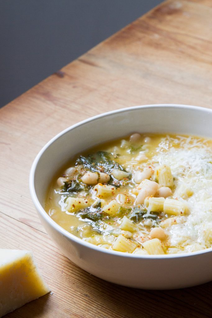 White Bean and Escarole Soup from Reading My Tea Leaves - winter soup recipes
