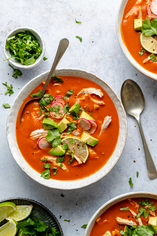 Creamy Tortilla-Less Soup from The Defined Dish