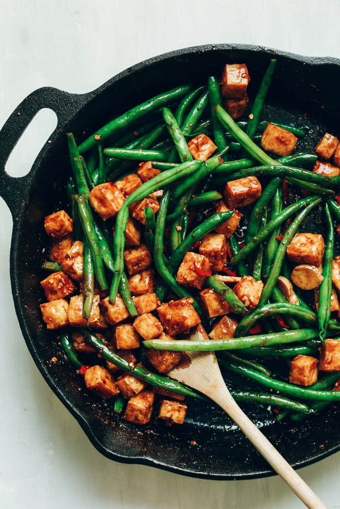 Healthy Almond Butter Tofu Stir-Fry from Minimalist Baker