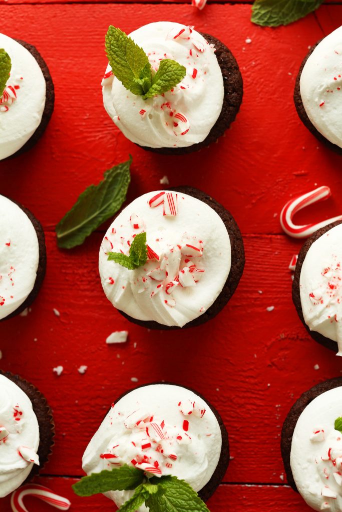 Chocolate Peppermint Cupcakes from Minimalist Baker - peppermint recipes