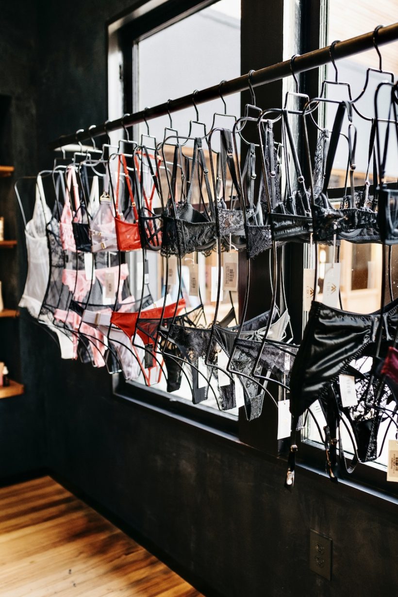 underwear, bras, panty, elle boutique in austin