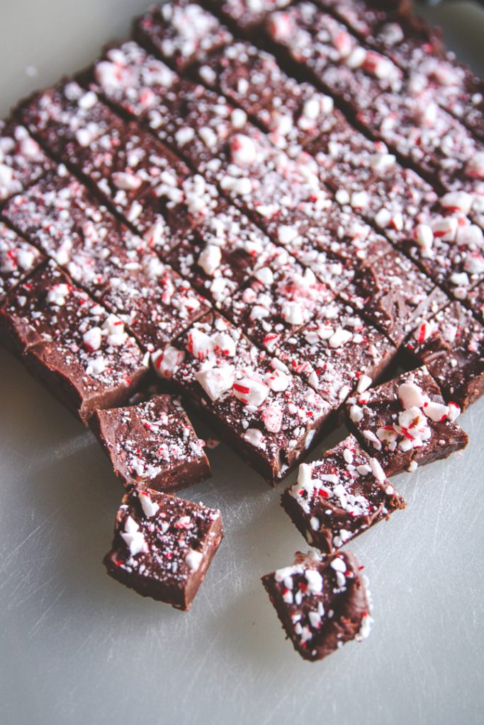 Peppermint Fudge from Sweet Phi - easy baked goods for christmas gifts