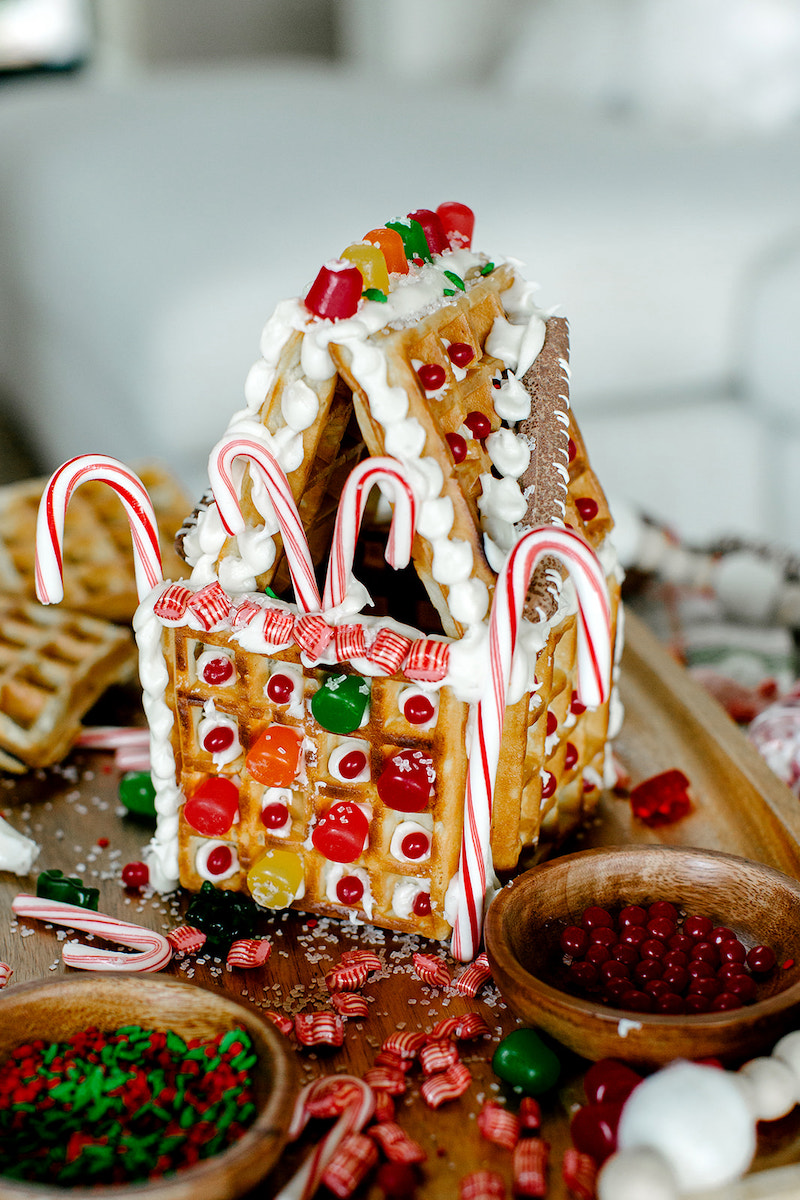 DIY Waffle Gingerbread House