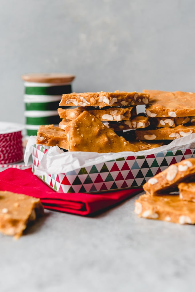 Peanut Brittle from House of Nash Eats - easy baked goods for christmas gifts
