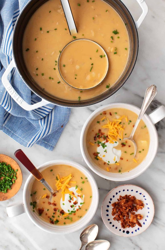Creamy Potato Soup from Love & Lemons - winter soup recipes
