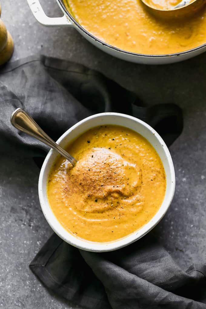 Creamy Pumpkin Soup from The Recipe Critic - winter soup recipes
