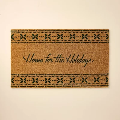 home for the holidays doormat