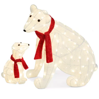 polar bear family LED