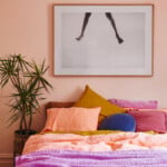 best coral paint colors blush pink bedroom moroccan linen bedding