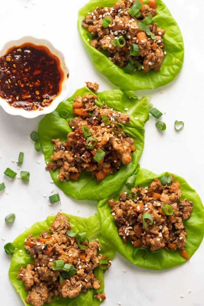 Chicken Lettuce Wraps_healthy lunches for work