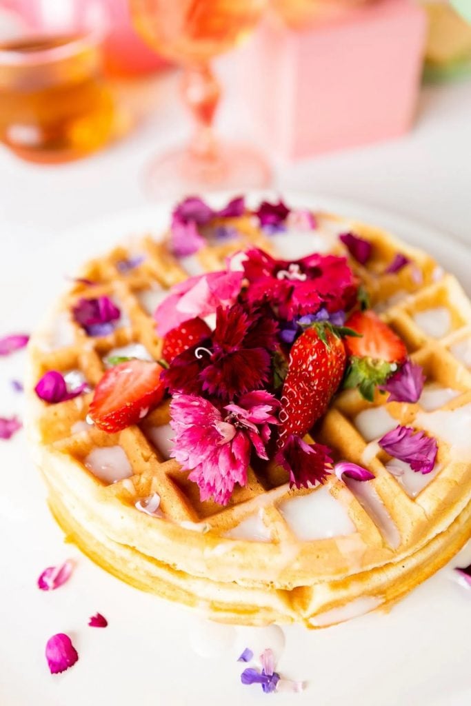 Lemon-Elderflower Waffles_romantic breakfast in bed ideas