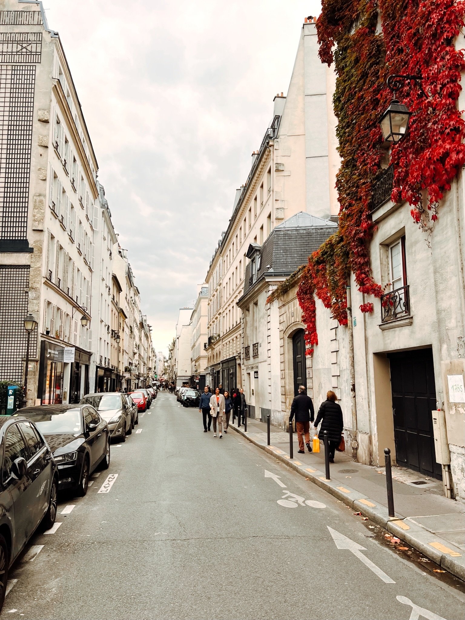 Walking Up the High End Street of Avenue Montaigne, Paris 