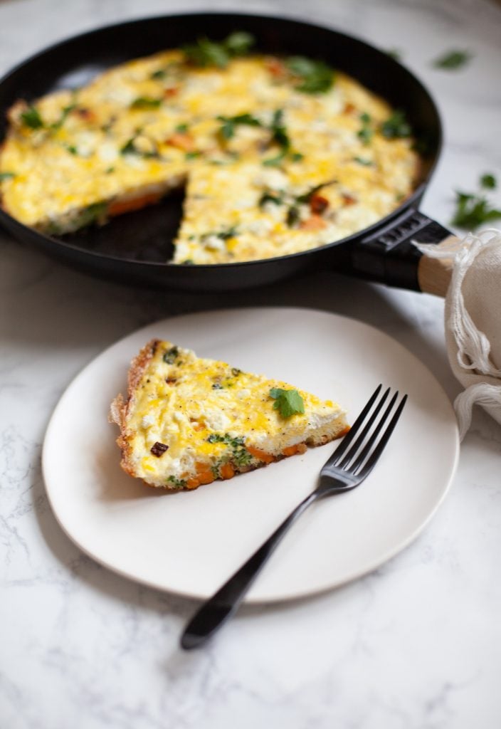 Goat Cheese Frittata_acne-fighting foods