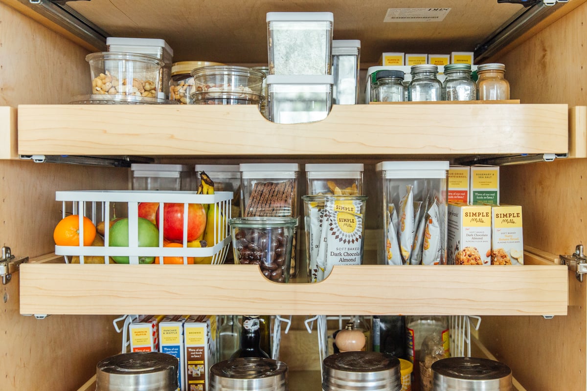 Kitchen Organization: Glass Pantry Jar Counter Storage - Porch