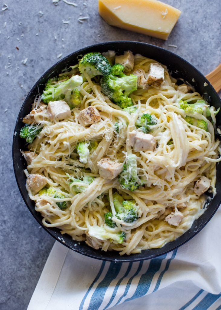 Chicken & Broccoli Alfredo_healthy chicken pasta recipes