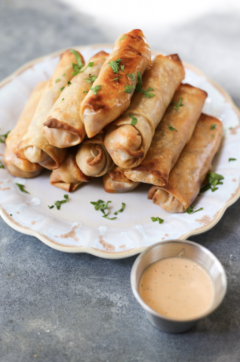 Garlic Butter Pizza Egg Rolls. - Half Baked Harvest