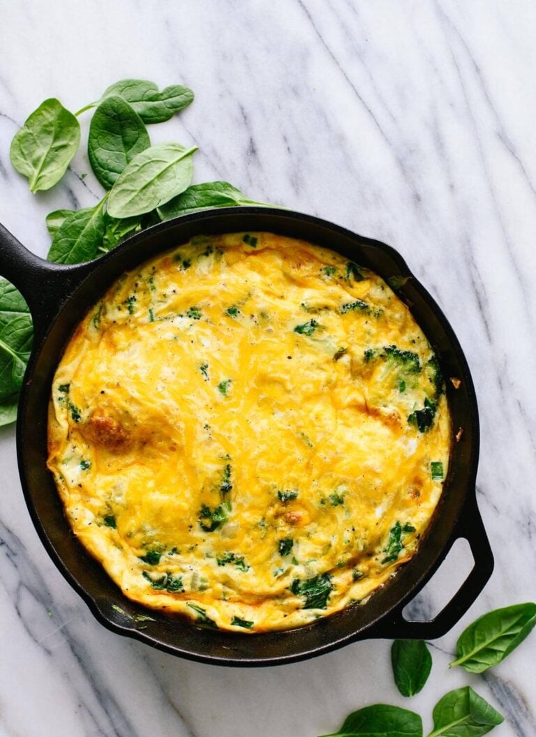 Broccoli, Cheddar and Cheese Frittata