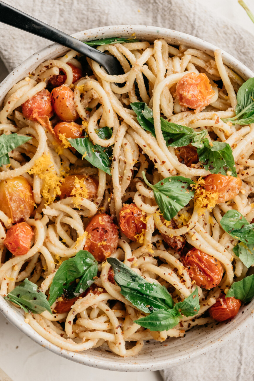 Tomato and White Miso Pasta (Vegan, Gluten-free option, Nut-free option) –  Clare Cooks Vegan