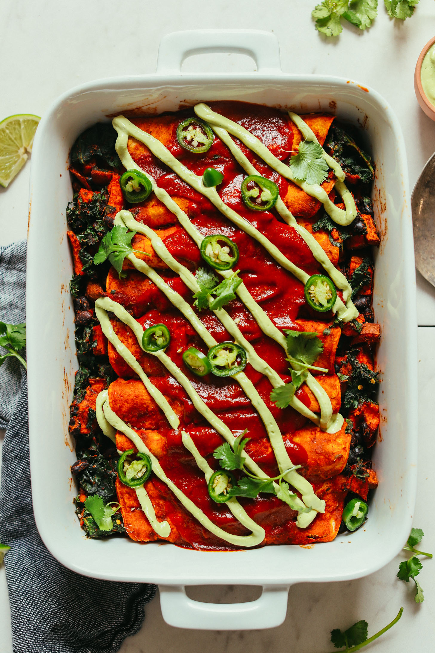 Sweet Potato Black Bean Enchiladas_make-ahead dinners