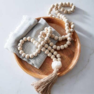 Mango wood joyance beads.