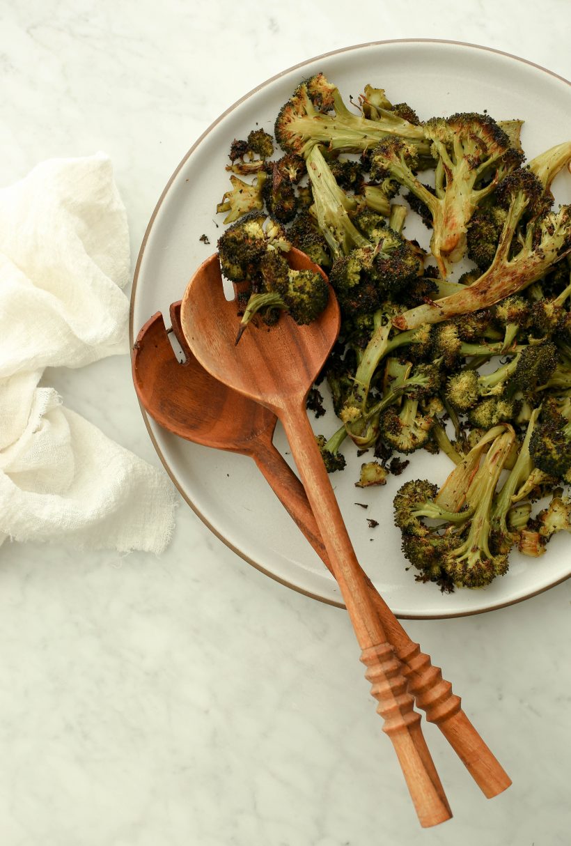 Crispy Sweet and Spicy Baked Sheet Tray Broccoli