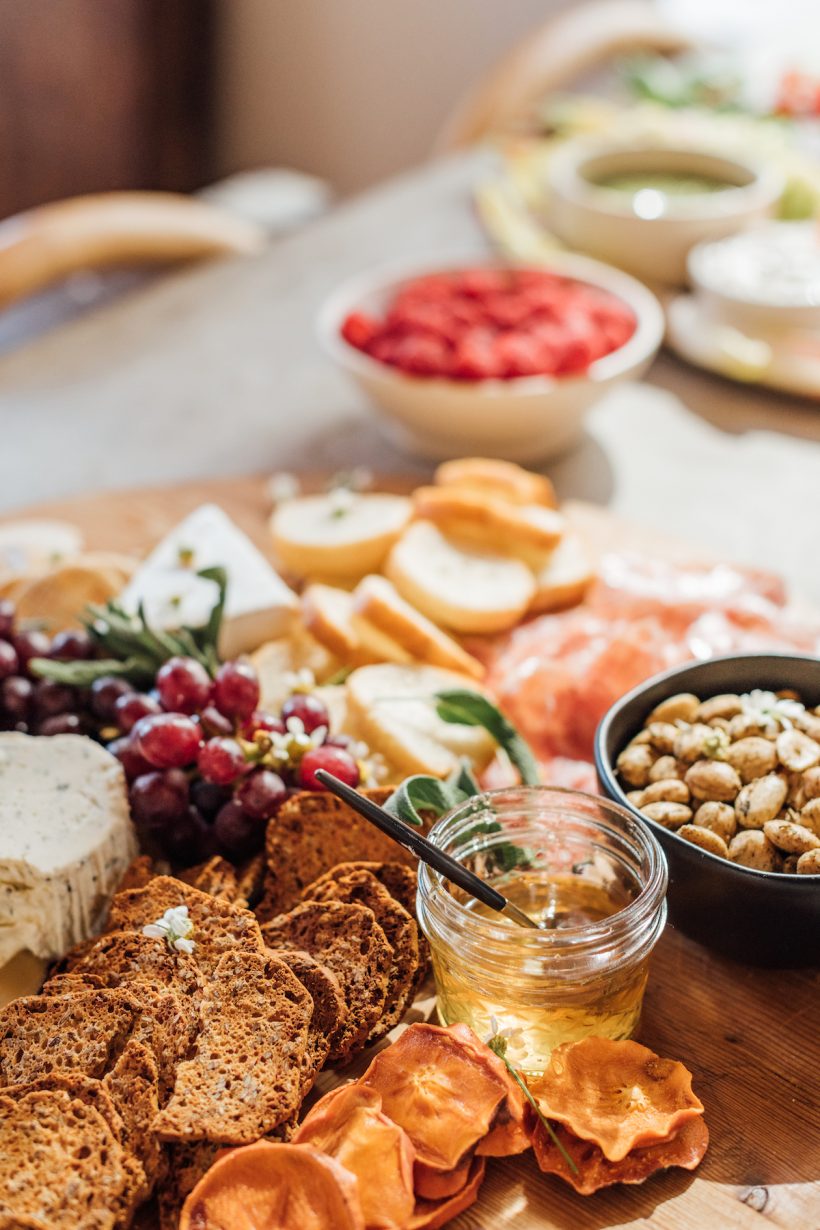 spring happy hour, cheese and charcuterie board, appetizers