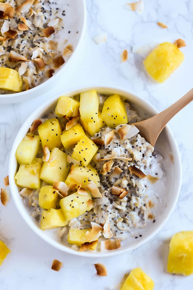Tropical Coconut Oatmeal_breakfast recipes for energy
