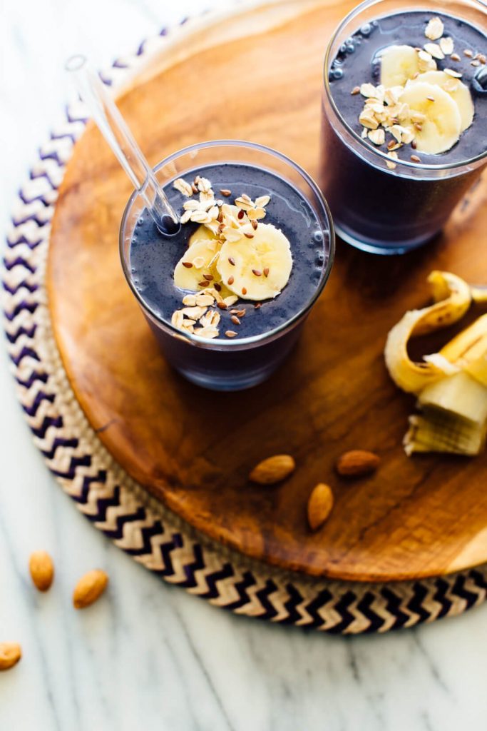 Basic Blueberry Smoothie_breakfast recipes for energy