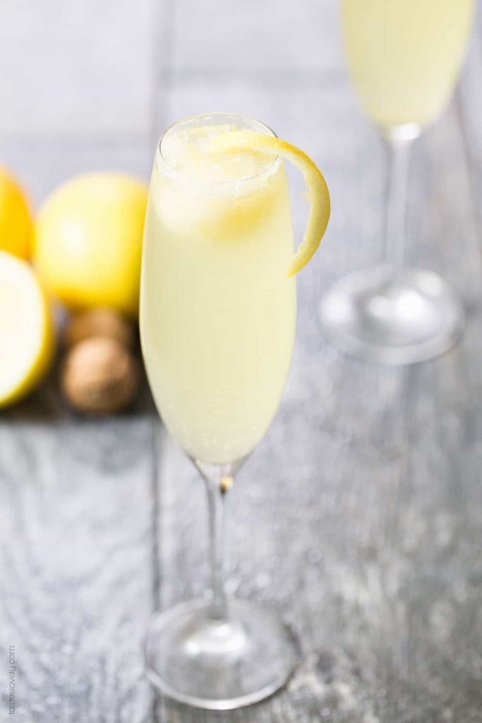 Lemon Sorbet Mimosa_three-ingredient cocktails