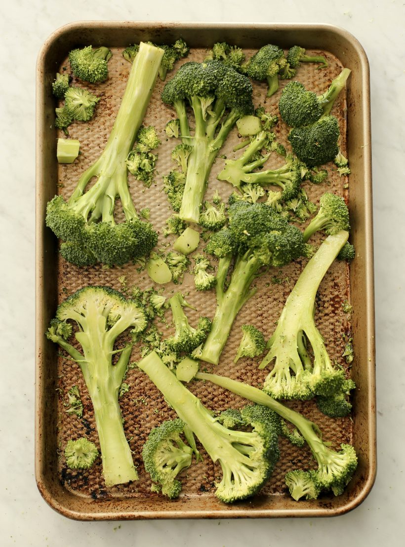 Crispy Sweet and Spicy Baked Sheet Tray Broccoli