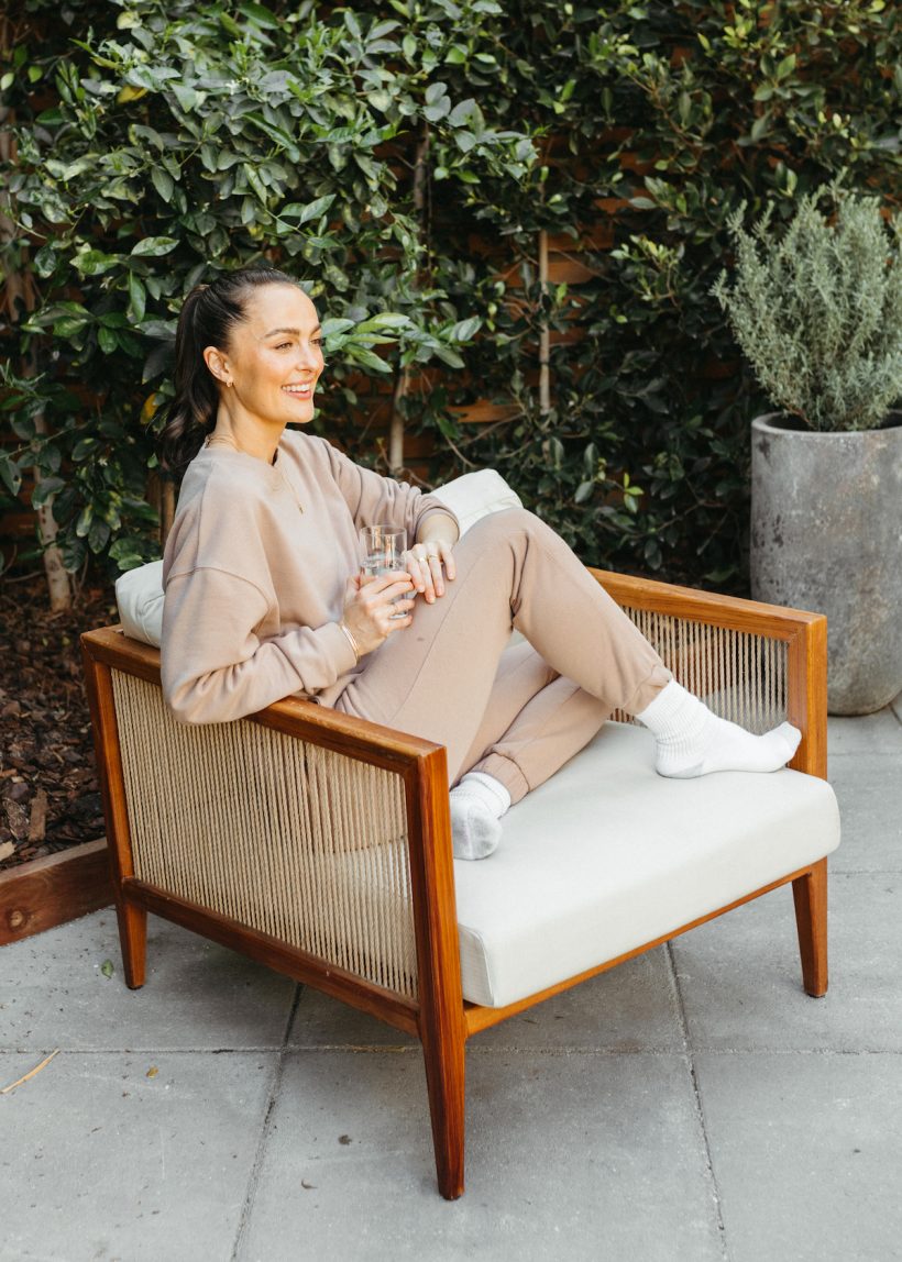 outdoor furniture, relax, megan roup's morning routine